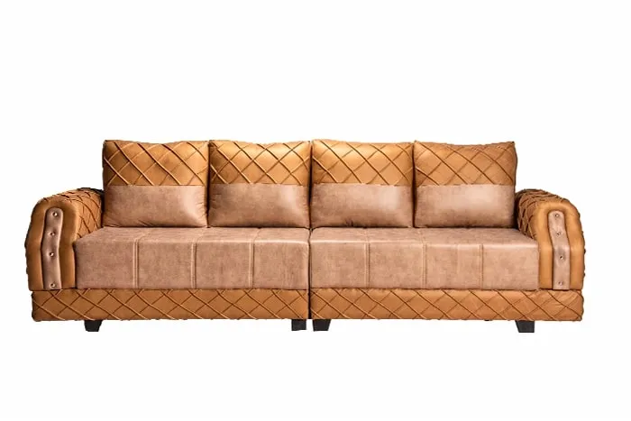 VIVDeal Andro Camel & Beige 4 Seater Sofa Set